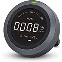 Monitor de Calidad del Aire- Detector de Calidad del Aire- para Temperatura y Humedad HCHO TVOC- probador de…
